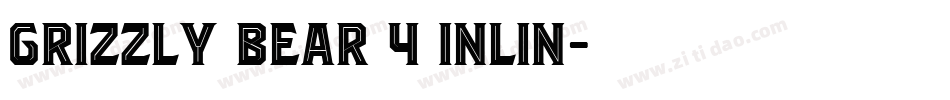 Grizzly Bear 4 Inlin字体转换